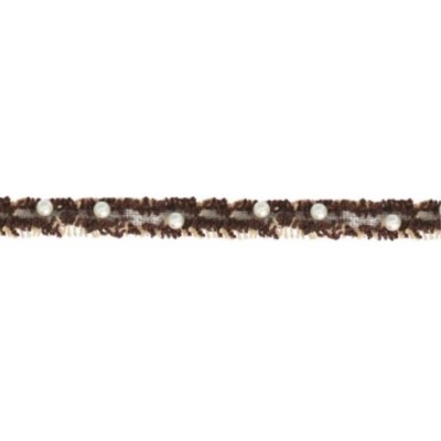 994105-0024 CINTA  FANTASIA PERLA BAHAN 15 MM. POLIESTER 100% BEIG Venta en piezas de 20.00 M