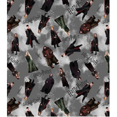 P133-15217-11 PATCH. AMERICANO HARRY POTTER (10) 110 CM. ALGODON 100% GRIS Venta en piezas de 6.80 M