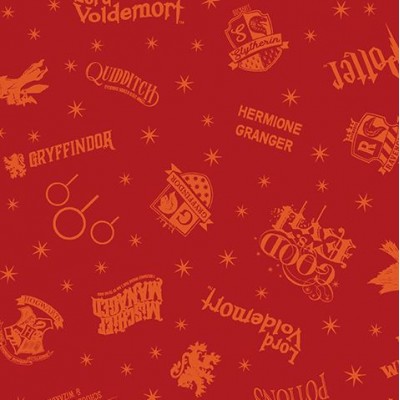 P133-15224-10 PATCH. AMERICANO HARRY POTTER 2ND ED. (10) 110 CM. ALGODON 100% ROJO Venta en piezas de 6.80 M