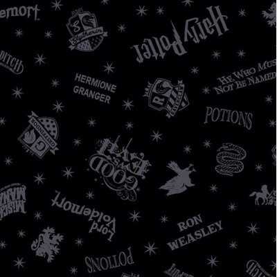 P133-15224-12 PATCH. AMERICANO HARRY POTTER (08) 110 CM. ALGODON 100% NEGRO Venta en piezas de 6.80 M