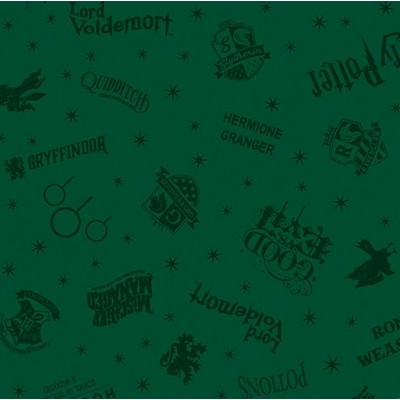 P133-15224-45 PATCH. AMERICANO HARRY POTTER 2ND ED. (11) 110 CM. ALGODON 100% VERDE Venta en piezas de 6.80 M