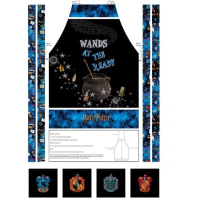P133-15225W-99 PATCH. AMERICANO HARRY POTTER (06) PANEL 90X150 CM. ALGODON 100% MULTI Venta en piezas de 6.80 M