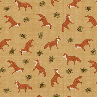 P133-16781-72 PATCH. AMERICANO A WALK IN THE FOREST (04) 110 CM. ALGODON 100% CAMEL Venta en piezas de 6.80 M
