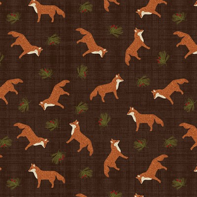 P133-16781-77 PATCH. AMERICANO A WALK IN THE FOREST (14) 110 CM. ALGODON 100% MARRON Venta en piezas de 6.80 M