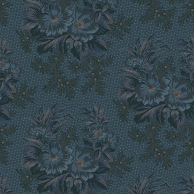 P17-MAS11260-N PATCH. AMERICANO MIDNIGHT BLOOM (03) 110 CM. ALGODON 100% MARINO Venta en piezas de 7.00 M