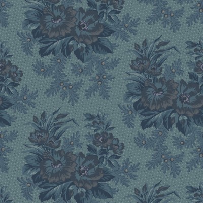 P17-MAS11260-Q PATCH. AMERICANO MIDNIGHT BLOOM (02) 110 CM. ALGODON 100% AZUL Venta en piezas de 7.00 M