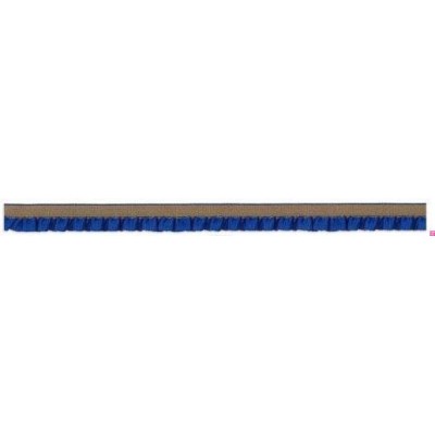 116800-12-19 ERESTO REMATE FRUNCIDO ELASTICO 12 MM. POLIESTER-ELASTICO AZUL/MARRON Venta en piezas de 20.00 M