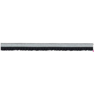 116800-12-2 ERESTO REMATE FRUNCIDO ELASTICO 12 MM. POLIESTER-ELASTICO NEGRO/BLANCO Venta en piezas de 20.00 M