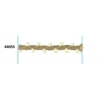 44055 1200-3435_FANTASY PLAITS RUSTICA PAPRIKA POLIESTER 100% NATURAL Venta en piezas de 50.00 M