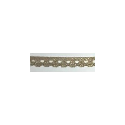 9627-070 PUNTILLA BOLILLO CASSIA 10 MM. POLIESTER 100% CAMEL Venta en piezas de 25.00 M