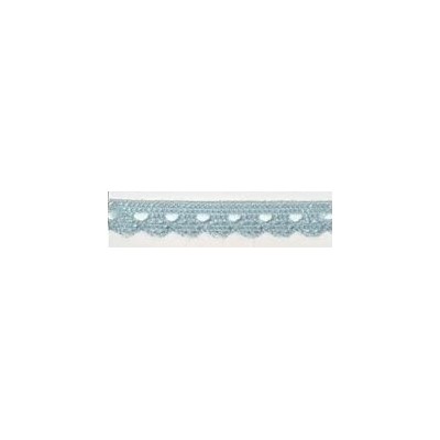 9627-071 PUNTILLA BOLILLO CASSIA 10 MM. POLIESTER 100% CELESTE Venta en piezas de 25.00 M
