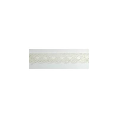 9627-102 PUNTILLA BOLILLO CASSIA 10 MM. POLIESTER 100% MARFIL Venta en piezas de 25.00 M