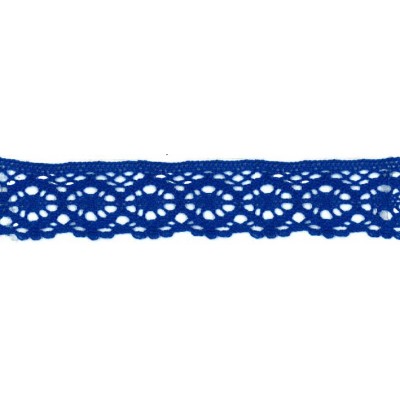 9702-18 PUNTILLA BOLILLO AURORA 30 MM. ALGODON 100% AZUL Venta en piezas de 25.00 M