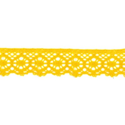 9702-6 PUNTILLA BOLILLO AURORA 30 MM. ALGODON 100% AMARILLO Venta en piezas de 25.00 M