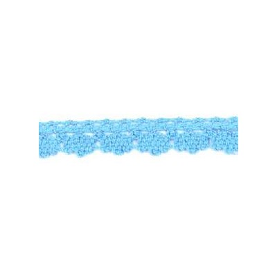 9706-21 PUNTILLA BOLILLO DIEGO 12 MM. ALGODON 100% CELESTE Venta en piezas de 25.00 M