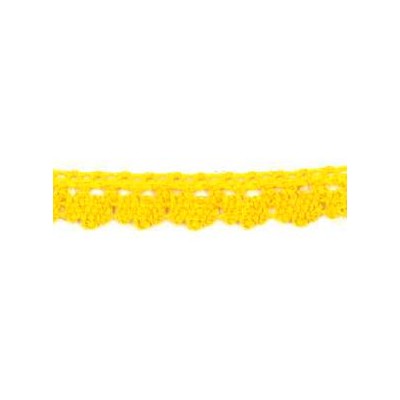 9706-6 PUNTILLA BOLILLO DIEGO 12 MM. ALGODON 100% AMARILLO Venta en piezas de 25.00 M