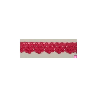 9706-7 PUNTILLA BOLILLO DIEGO 12 MM. ALGODON 100% FUCSIA Venta en piezas de 25.00 M