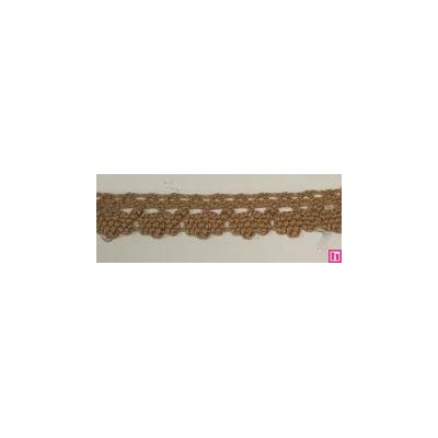 9706-70 PUNTILLA BOLILLO DIEGO 12 MM. ALGODON 100% CAMEL Venta en piezas de 25.00 M