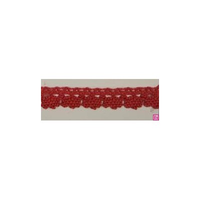 9706-88 PUNTILLA BOLILLO DIEGO 12 MM. ALGODON 100% CORAL Venta en piezas de 25.00 M