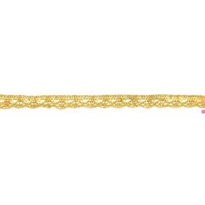 9905-95 REMATE BOLILLO 10 MM WAILANI METALOPLASTICO 100% ORO Venta en piezas de 25.00 M