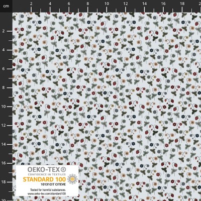 P137-4504-298 PATCH.AMERICANO STRAWBERRY MISCHIEF (16) 110 CM. ALGODON 100% CIELO Venta en piezas de 6.00 M