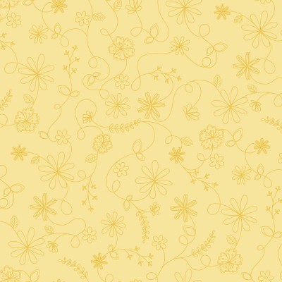 P17-MAS10334-S PATCH. AMERICANO KIMBERBELL VINTAGE FLORA (14) 110 CM. ALGODON 100% AMARILLO Venta en piezas de 7.00 M