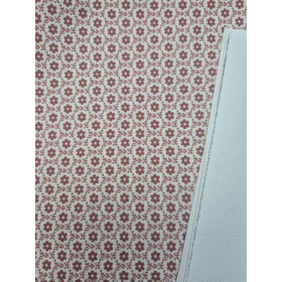 68027 TEJIDO ESTAMPADO SESAMO (90) 150 CM. 145 GR/M2. ALGODON 100% NATURAL/TEJA Venta en piezas de 10.00 M