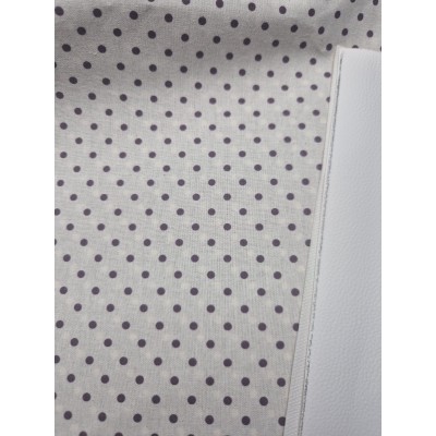 68035 TEJIDO ESTAMPADO SESAMO (98) 150 CM. 145 GR/M2. ALGODON 100% NATURAL/MORADO Venta en piezas de 10.00 M
