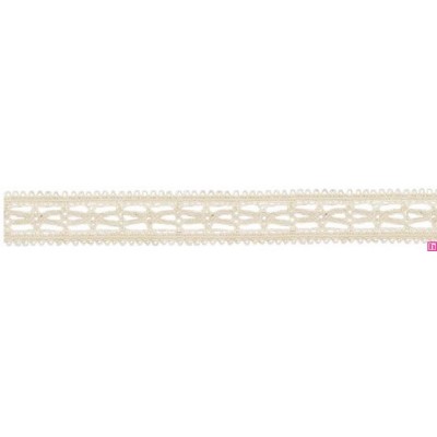 727387-0003 ENTREDOS BOLILLO NIARA 23 MM. POLIESTER 100% BEIG Venta en piezas de 25.00 M