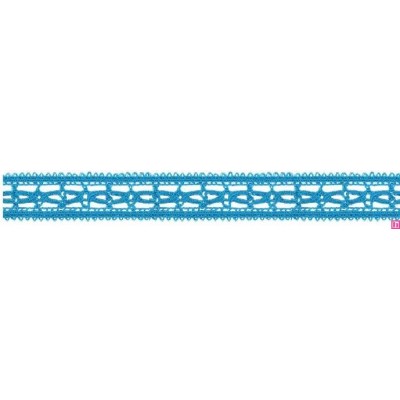 727387-0016 ENTREDOS BOLILLO NIARA 23 MM. POLIESTER 100% TURQUESA Venta en piezas de 25.00 M