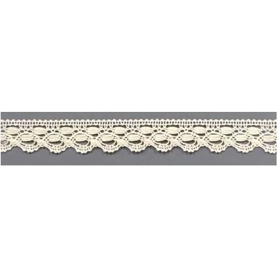 9324-101 PUNTILLA BOLILLO ENELDO 15 MM. ALGODON 100% NATURAL Venta en piezas de 25.00 M