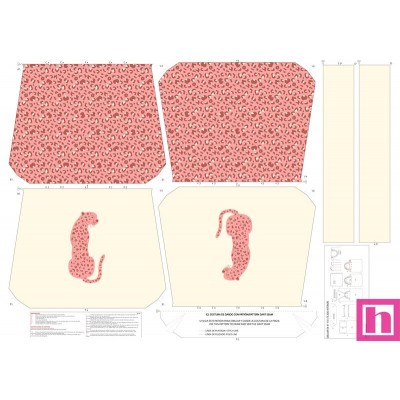 68143 TOTE BAGS LEOPARDO ROSA - REVERSIBLE Y REPELENTE AL AGUA  (34) 45X50 CMS. POLIESTER 100% ROSA Venta en piezas...