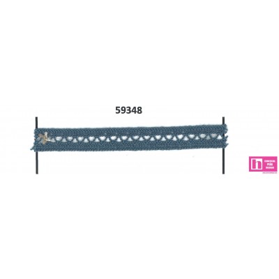 59348 GALON BOLILLO SNAFU 10 MM. ALGODON 100% MARENGO Venta en piezas de 30.00 M