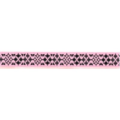 6665-15-160 CINTA ESTAMPADA 15 MM. POLIESTER 100% ROSA Venta en piezas de 20.00 M