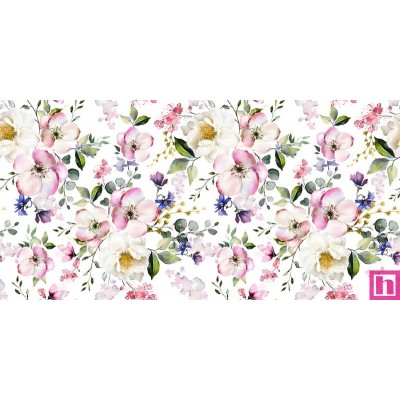 68103 VIYELA ESTAMPADA CUTIE (02) 1.50 M. 145 GR/M2 - ALGODON 100% BLANCO Venta en piezas de 10.00 M