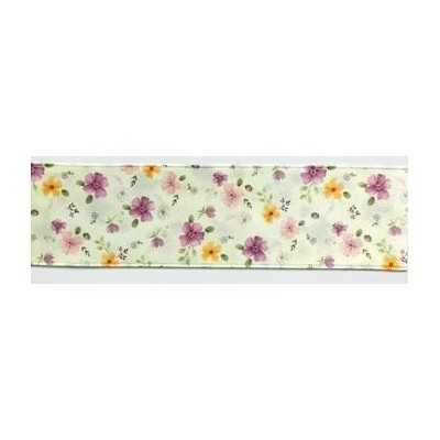 941317-40-4 CINTA ESTAMPADA DOBLE CARA KAILE 40 MM. POLIESTER 100% MARFIL Venta en piezas de 22.80 M