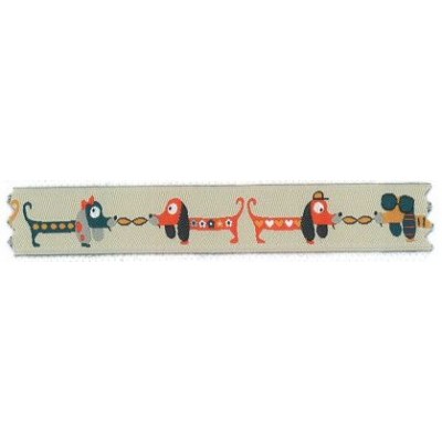 9478-16-2 TAPACOSTURAS PERRO SALCHICHA 16 MM POLIESTER 100% COL. 2 Venta en piezas de 15.00 M