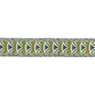 9569-24-1 TAPACOSTURAS ETNICO 24 MM. POLIESTER 100% VERDE Venta en piezas de 15.00 M