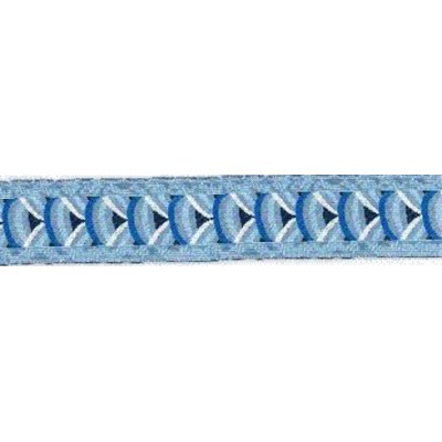 9569-24-3 TAPACOSTURAS ETNICO 24 MM. POLIESTER 100% AZUL Venta en piezas de 15.00 M