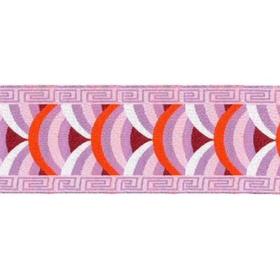 9569-65-2 TAPACOSTURAS ETNICO 65 MM. POLIESTER 100% LILA Venta en piezas de 15.00 M