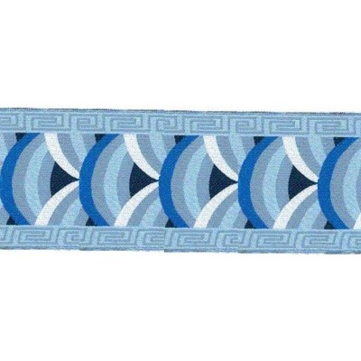 9569-65-3 TAPACOSTURAS ETNICO 65 MM. POLIESTER 100% AZUL Venta en piezas de 15.00 M