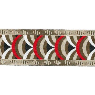 9569-65-4 TAPACOSTURAS ETNICO 65 MM. POLIESTER 100% CAMEL Venta en piezas de 15.00 M