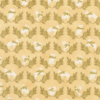 P137-SRKM-23706-85 PATCH. AMERICANO HOLIDAY FLOURISH - FOREST GLEN (25) 110 CM. ALGODON 100% VAINILLA/DORADO METALLIC Venta en p