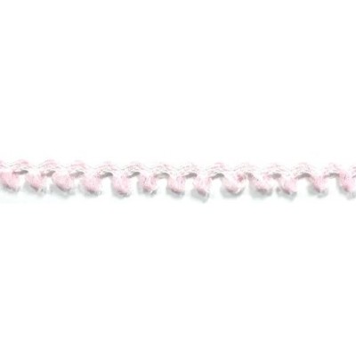 120458-0006 ONDULINA FANTASIA CINNAMON 10 MM. POLIESTER 100% BLANCO/ROSA Venta en piezas de 20.00 M