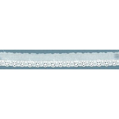 27511-000 BORDADO BATISTA OLIMPICK POLIESTER 60%-ALGODON 40% BLANCO Venta en piezas de 13.80 M