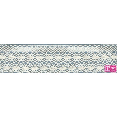 58148 PRESSINA PUNTILLA BOLILLO 35 MM. ALGODON 100% MARFIL Venta en piezas de 25.00 M