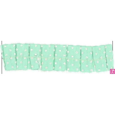 64256 CINTA TUL PLISADA PUPPIS POLIESTER 50%-ALGODON 50% AGUA/MARFIL Venta en piezas de 25.00 M