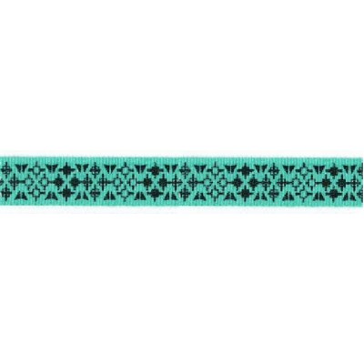 6665-24-603 CINTA ESTAMPADA 24 MM. POLIESTER 100% VERDE Venta en piezas de 20.00 M