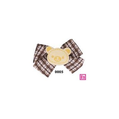 762230-05 APLICACION INFANTIL SADE-LAZO OSITO 55X40 MM. POLIESTER/ALGODON 100% CHOCOLATE Venta en piezas de 10.00 U