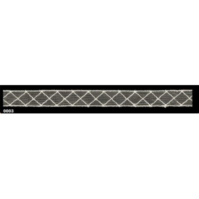 803204-0003 XENO ENTREDOS TUL BORDADO 15 MM. ALGODON 50%-NYLON 50% BEIG Venta en piezas de 13.00 M